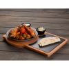 Набор для подачи: блюдо чугунное на деревянной подставке, 21 см, LAVA, изображение 3