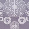 Дорожка из хлопка фиолетово-серого цвета с рисунком Ледяные узоры, New Year Essential, 53х150см, Tkano, изображение 4