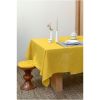Скатерть из стираного льна горчичного цвета из коллекции Essential, 170х170 см, Tkano, изображение 5
