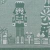 Скатерть из хлопка зеленого цвета с рисунком Щелкунчик из коллекции New Year Essential, 180х180см, Tkano, изображение 5