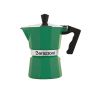 Alluminium Green - Гейзерная кофеварка на 3 чашки, зеленая, Barazzoni