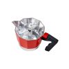Alluminium Red - Гейзерная кофеварка на 3 чашки, красная, Barazzoni, изображение 4