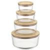 Контейнер стеклянный с бамбуковой крышкой, 480 мл, Smart Solutions, изображение 5