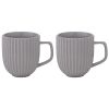 Набор из двух кружек темно-серого цвета из коллекции Edge, 400 мл, Tkano