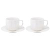 Набор из двух чайных пар белого цвета из коллекции Essential, 250 мл, Tkano
