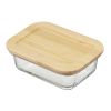 Набор стеклянных прямоугольных контейнеров с бамбуковыми крышками, 3 шт., Smart Solutions, изображение 3