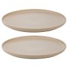 Набор из двух тарелок бежевого цвета из коллекции Essential, 25 см, Tkano