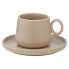 Набор из двух чашек с блюдцами бежевого цвета из коллекции Essential, 120 мл, Tkano, изображение 2