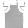Фартук из хлопка серого цвета из коллекции Essential, 70х85 см, Tkano