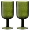 Набор бокалов для вина Flowi, 410 мл, темно-зеленые, 2 шт., Liberty Jones