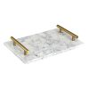 Поднос Marm, 30х20 см, белый мрамор, Liberty Jones
