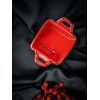 Соусник квадратный с 2-мя ручками 7х10 см h 4.2 см, Seasons Красный, Porland, изображение 4