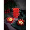 Соусник квадратный с 2-мя ручками 7х10 см h 4.2 см, Seasons Красный, Porland, изображение 8