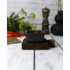 Соусник квадратный с 2-мя ручками 7х10 см h 4.2 см, Seasons Черный, Porland, изображение 9