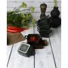 Соусник квадратный с 2-мя ручками 7х10 см h 4.2 см, Seasons Черный, Porland, изображение 15