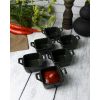 Соусник квадратный с 2-мя ручками 7х10 см h 4.2 см, Seasons Черный, Porland, изображение 14