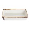 Блюдо прямоугольное 13,7х8,5 см h 3 см, Seasons Бежевый, Porland, изображение 2