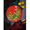 Тарелка 28 см безбортовая, Seasons Красный, Porland, изображение 6