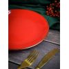 Тарелка 24 см безбортовая, Seasons Красный, Porland, изображение 4