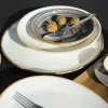 Набор столовой посуды 18 предметjd на 6 персон бежевый (тарелка обеденная 28 см - 6 шт., тарелка десертная 18 см - 6шт., тарелка глубокая 500 мл - 6 шт.), Seasons, Porland, изображение 8