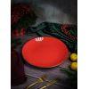 Тарелка 30 см безбортовая фарфор, Seasons красный, Porland, изображение 5