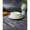 Чашка суповая с ручками 11 см, Seasons Белый, Porland, изображение 3