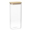 Банка для хранения прямоугольная Glass Bamboo, 2 л, Smart Solutions