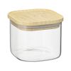 Банка для хранения квадратная Glass Bamboo, 600 мл, Smart Solutions