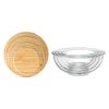 Набор из 4-х стеклянных мисок Eco Store с крышками из бамбука, Smart Solutions, изображение 3