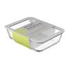 Контейнер для запекания и хранения стеклянный с вакуумным эффектом, 1,4 л, светло-серый, Smart Solutions, изображение 12
