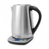 Чайник электрический WK 2200, 1,7 л, нержавеющая сталь, черный, CASO