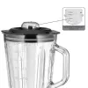 Блендер, 1,5 л, металл, стекло, PROFI COOK, изображение 3
