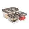 Набор из 3-х вакуумных контейнеров с адаптером VacuBoxx Eco-Set, стекло, тритан, CASO, изображение 3