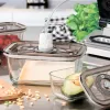 Набор из 3-х вакуумных контейнеров с адаптером VacuBoxx Eco-Set, стекло, тритан, CASO, изображение 5