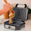 Вафельница на 2 вафли, нержавеющая сталь, пластик,  PROFI COOK, изображение 3