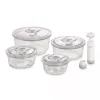 Набор из 4-х вакуумных контейнеров c насосом VacuBoxx R-set, стекло, тритан, CASO