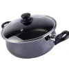 Кастрюля с крышкой, 26 см, сталь, стеклоэмаль, серия Authentique Crystal, VITRINOR, изображение 2
