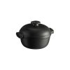 Кастрюля с крышкой для индукционных плит 2 л, d=22,5 см, h=18 см, керамика, Emile Henry