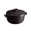 Кастрюля с крышкой 2,5 л, d=22 см, h=15,5 см, керамика, Emile Henry