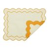 Салфетка под приборы с контрастным кантом горчичного цвета из коллекции Trendy Ruffles, 35х45 см, Tkano, изображение 8