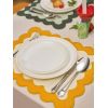Салфетка под приборы с контрастным кантом горчичного цвета из коллекции Trendy Ruffles, 35х45 см, Tkano, изображение 3