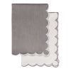Набор кухонных полотенец с контрастным кантом серого цвета из коллекции Trendy Ruffles, 50х70 см, Tkano