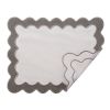 Салфетка под приборы с контрастным кантом серого цвета из коллекции Trendy Ruffles, 35х45 см, Tkano
