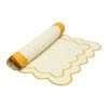 Салфетка под приборы с контрастным кантом горчичного цвета из коллекции Trendy Ruffles, 35х45 см, Tkano, изображение 9