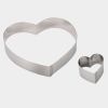 Форма кондитерская "Сердце", d=24 см, h=4 см, нержавеющая сталь, De Buyer
