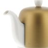 Чайник заварочный на 4 чашки с крышкой бронзового цвета, 700 мл, SALAM White, фарфор, Guy Degrenne, изображение 3