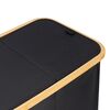 Корзина для белья с двумя отделениями Neat Twin, 53,5х33х53 см, черная, Smart Solutions, изображение 7