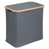 Корзина для белья с двумя отделениями Neat Twin, 53,5х33х53 см, серая, Smart Solutions