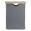 Корзина для белья Neat Mid, 40x33x43 см, серая, Smart Solutions, изображение 4