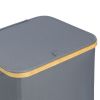 Корзина для белья Neat Mid, 40x33x43 см, серая, Smart Solutions, изображение 7